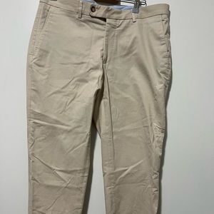 Massimo Dutti Eggshell Cream twill trousers